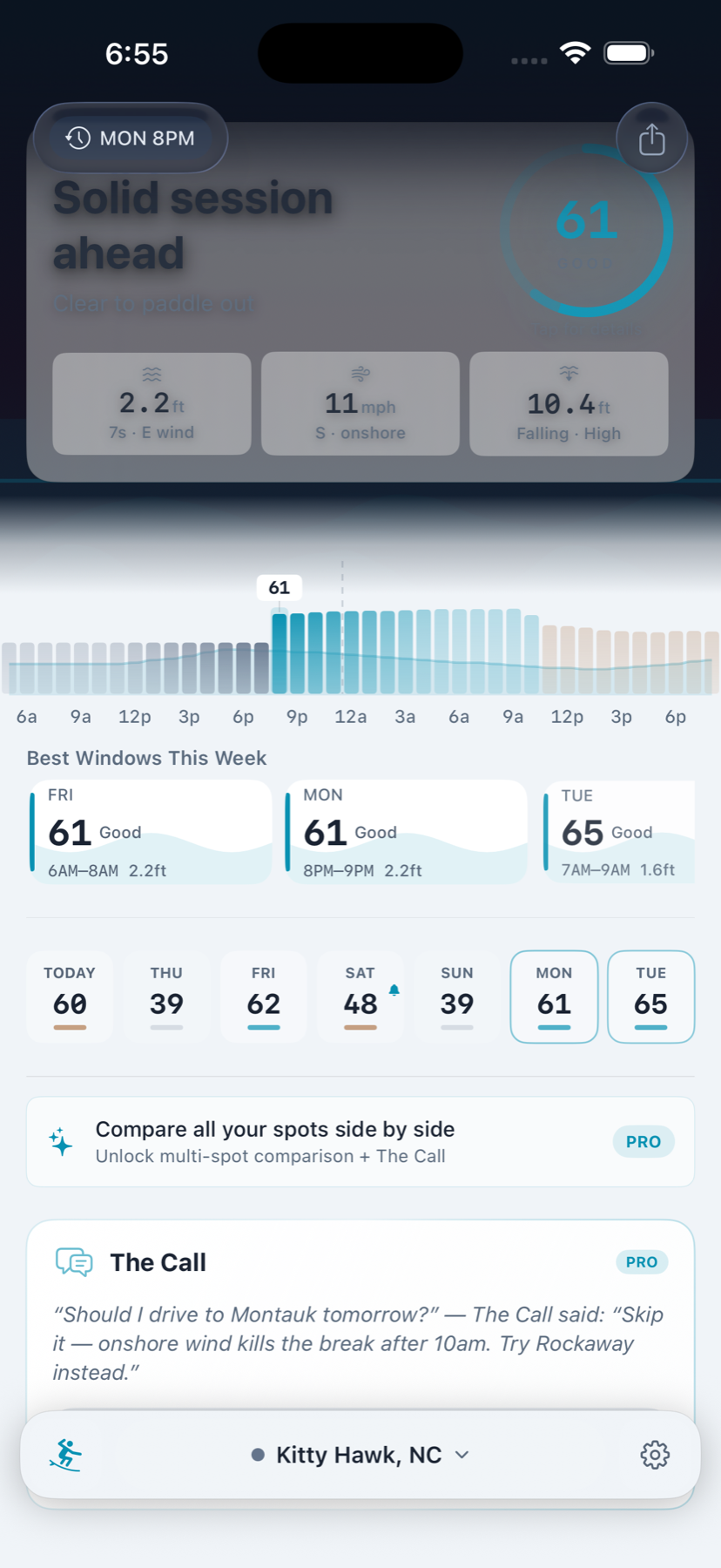 Boardcast light mode dashboard